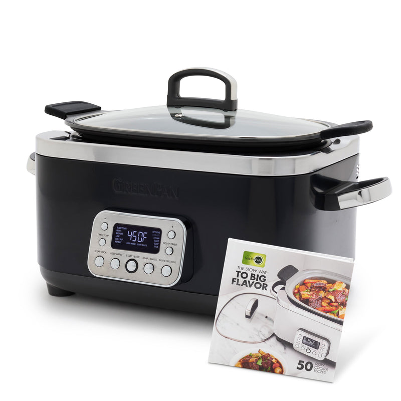 GreenPan | Elite 14-in-1 6-Quart Slow Cooker, Black