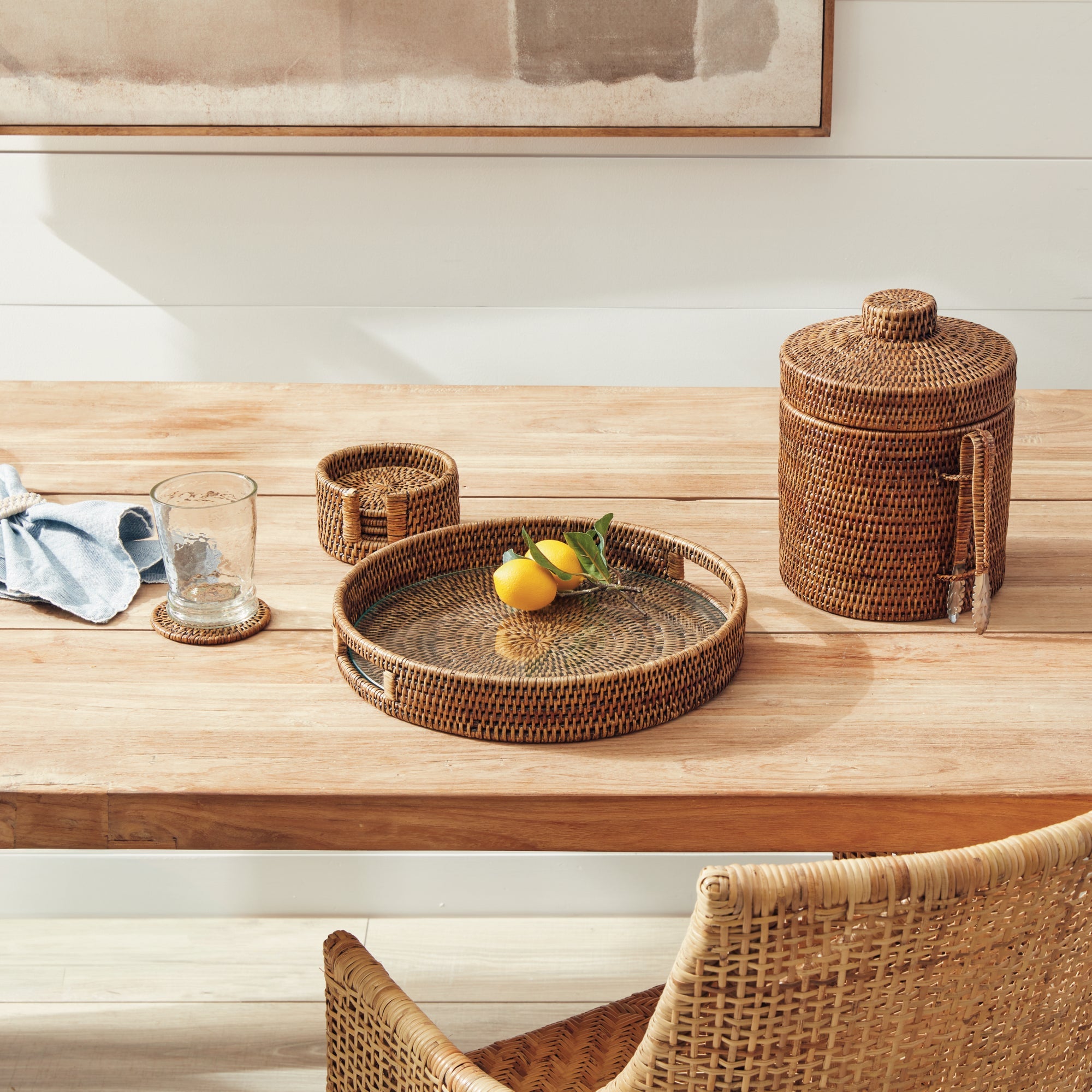 Napa Home & Garden Burma Rattan Serving Tray - Thumbnail 5