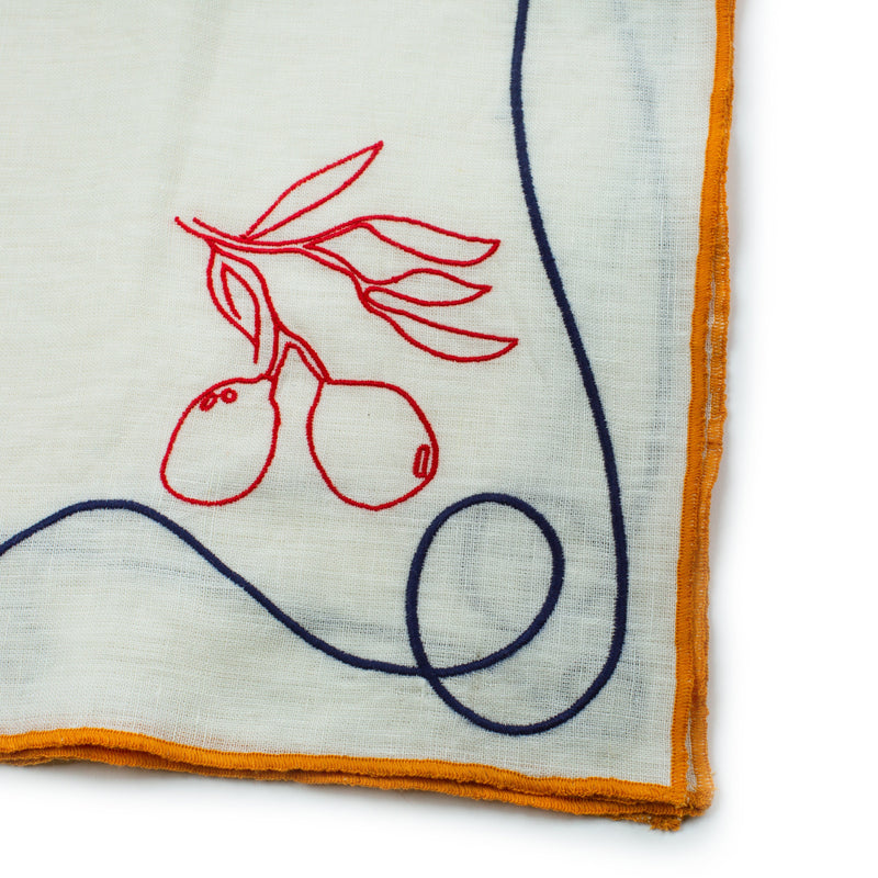 Misette | Fête Embroidered Linen Napkins, Set of 4
