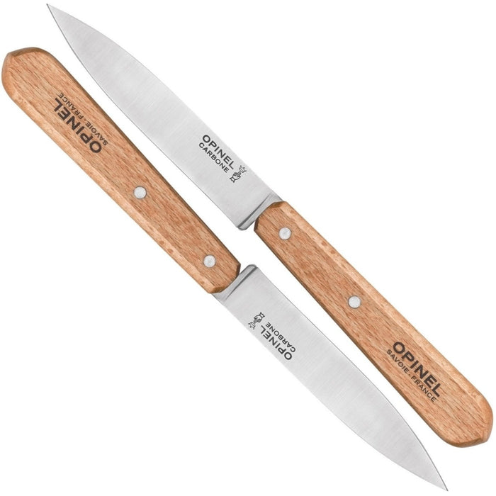 Opinel | No 102 Carbon Steel Paring Knives | Set of 2