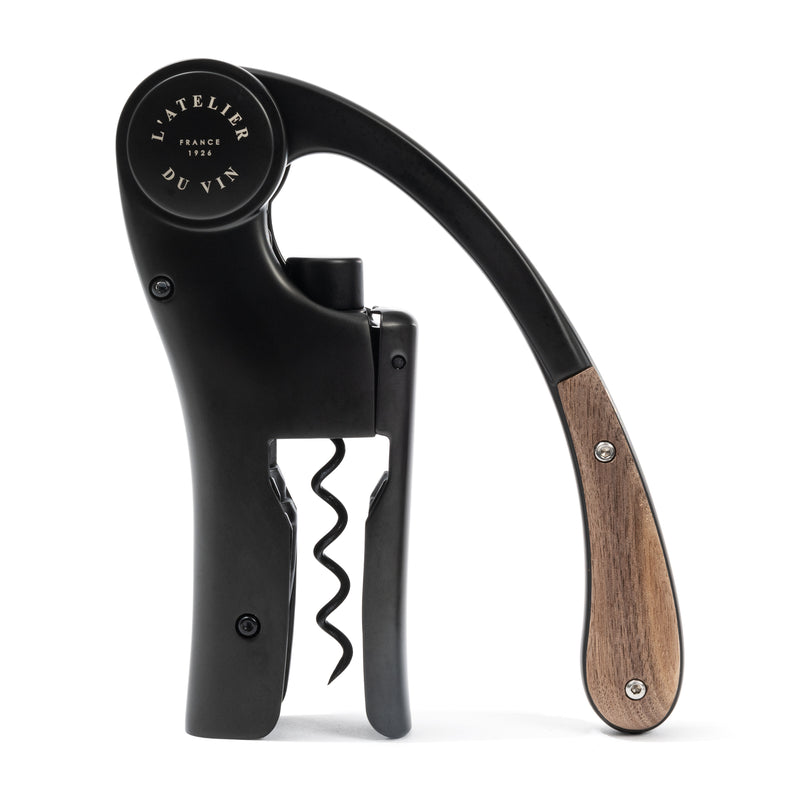 L'Atelier du Vin | Lever Wine Opener, OENO MOTION WOOD & BLACK