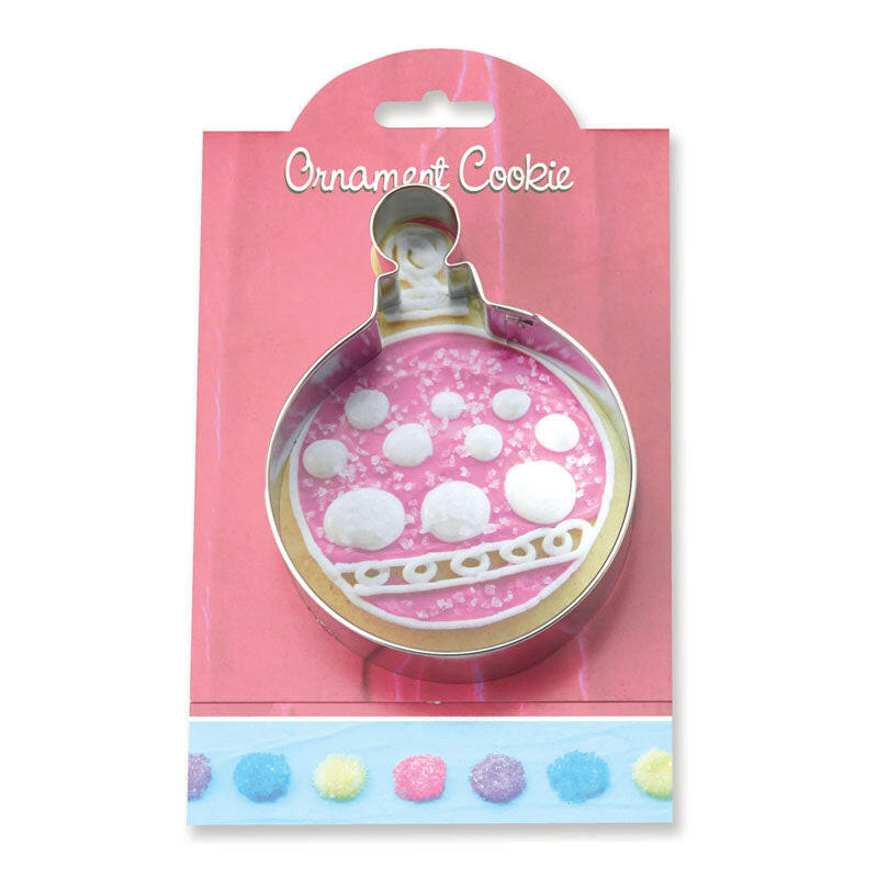 Ann Clark | Holiday Gift Cookie Cutters - Gingerbread House Kit-4 in packaging, showcasing a cutter with pink frosting, symbolizing baking creativity and quality craftsmanship.