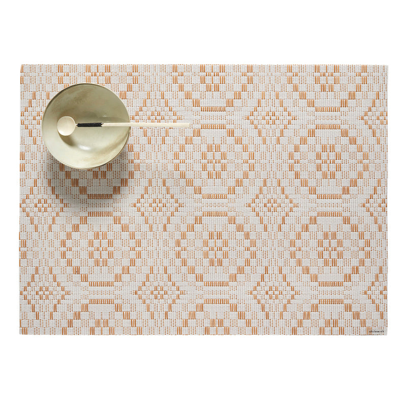 Chilewich | Overshot Rectangle Placemats - Butterscotch