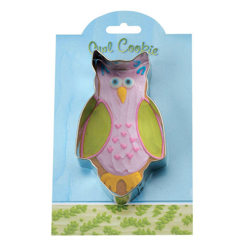 Ann Clark | Gift Collection Cookie Cutters - Owl-4.75 in packaging, showcasing a cartoon owl shape, perfect for enhancing baking experiences with quality craftsmanship.