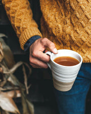 Farmhouse Pottery Silo Mug - Tall, a handcrafted Vermont classic, ideal for any kitchen, merging rustic charm with functionality for your favorite beverages.