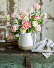 Farmhouse Pottery | Farmer's Pitcher - Medium with hand-formed spout and sturdy handle, ideal for serving drinks or as a rustic vase.