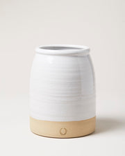 Farmhouse Pottery Beehive Crock, Medium — wheel-thrown stoneware, 7 inch wide by 9 inch tall