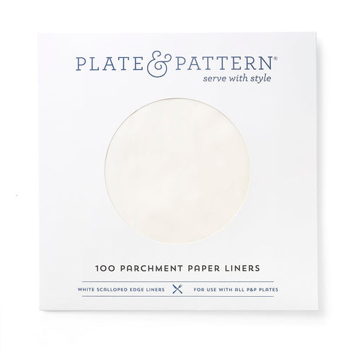 Classic White Original Flat Plate Liner featuring a central circle design, ideal for stylish table settings, from Athens Cooks kitchen store.