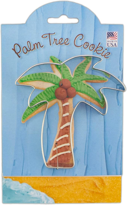 Ann Clark | Gift Collection Cookie Cutters - Palm Tree 4.25 Inches, in packaging, ideal for tropical-themed baking, crafted with precision for quality baking experiences.