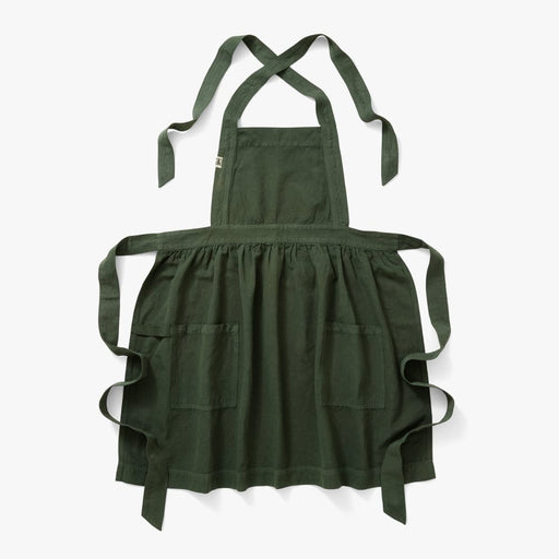 Hedley & Bennett Pinafore Apron, Broccolini Green, full apron front view