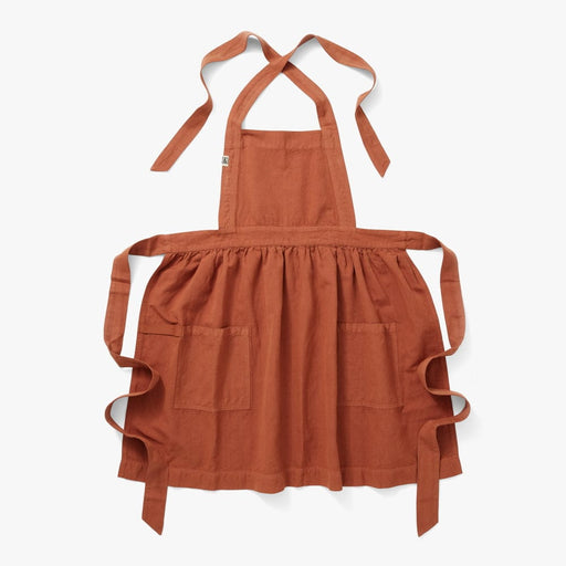 Hedley & Bennett Pinafore Apron, Harissa Red, full apron front view
