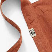 Hedley & Bennett Pinafore Apron, Harissa Red, fabric and construction detail