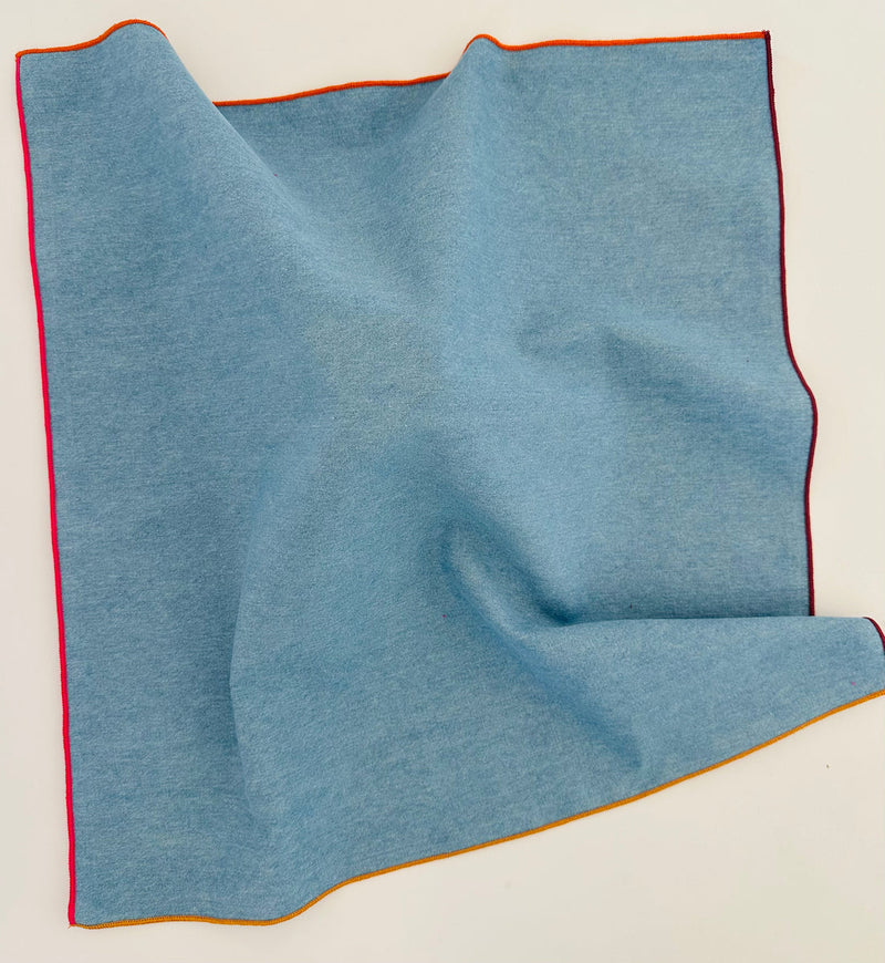 Tisch New York | Chambray Napkins with Pink Hem