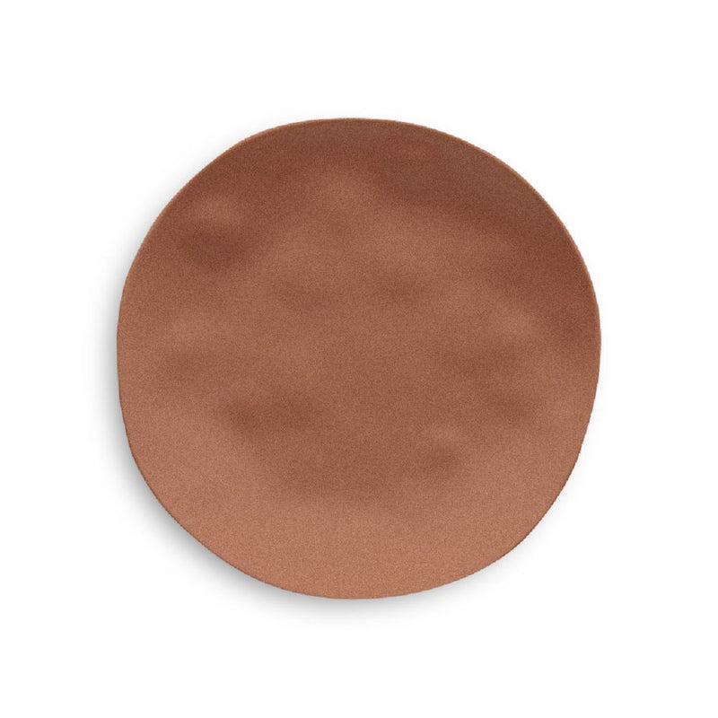 TarHong | Planta Matte Salad Plate - Terracotta, an 8.5 round, eco-friendly plate crafted from bamboo powder and cornstarch, ideal for salads or desserts.