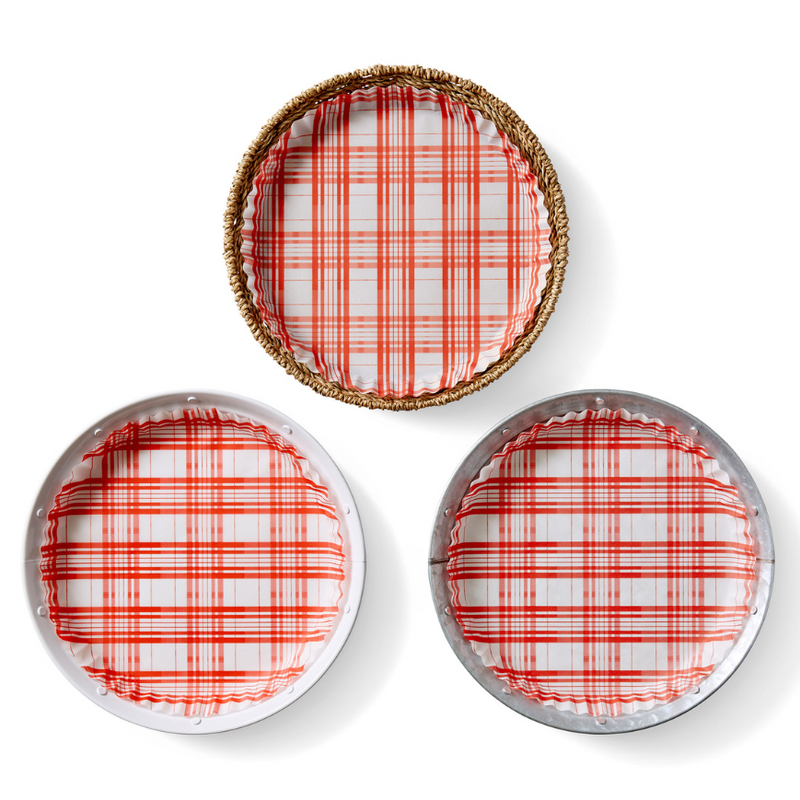 Plate & Pattern | Woven Seagrass Plates - Set of Four with Liners