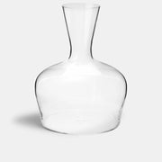 Richard Brendon | Jancis Robinson Young Wine Decanter with a clear glass body and elegant neck, ideal for aerating young wines, perfect as a dinner party centerpiece.