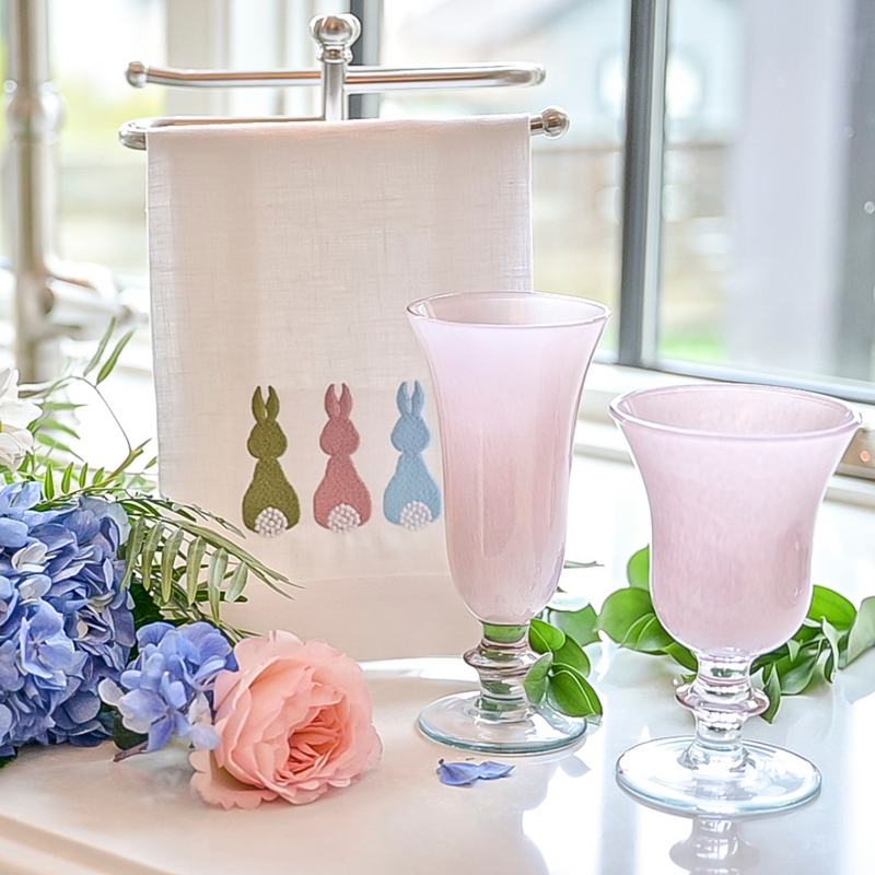 Arte Italica & Crown Linen Designs | Rialto Flute - Soft Pink