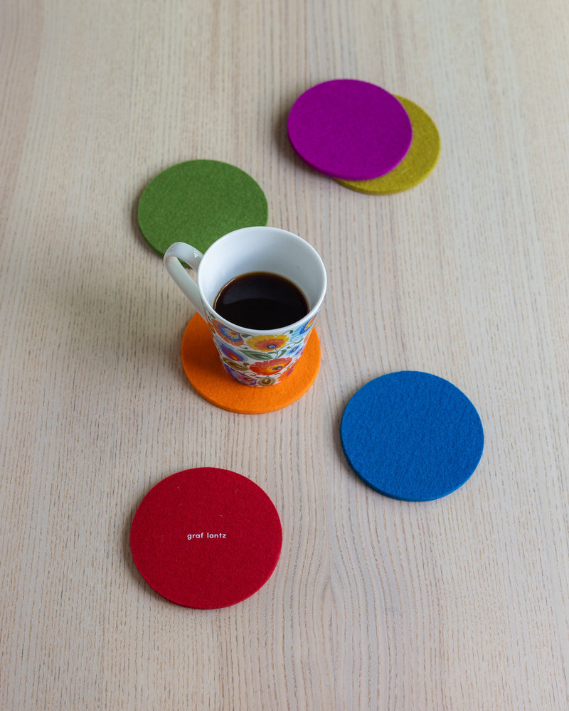 Graf Lantz | Bierfilzl Merino Wool Round Coaster Multi 6 Pack