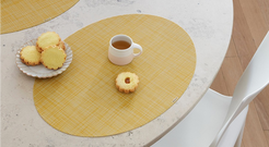 Chilewich | Basketweave Round Placemats - White