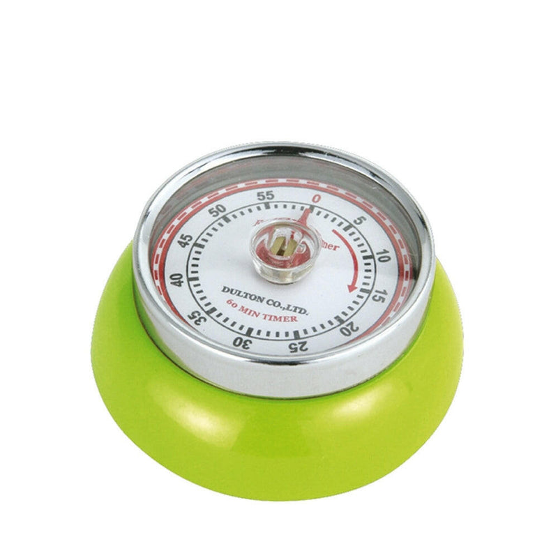 Zassenhaus Retro Kitchen Timer - White, with a classic design, features a strong magnet and steel body, ideal for precise cooking up to 60 minutes.