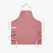Hedley & Bennett Essential Apron, Rhubarb — front view