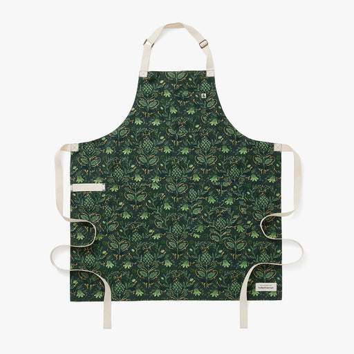 Hedley & Bennett Rifle Paper Co. Essential Apron, Artichoke Forest — front view