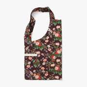 Hedley & Bennett Rifle Paper Co. Smock Apron, Burgundy Dahlia — construction detail