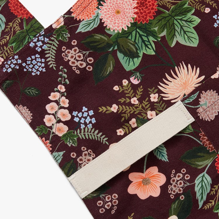 Hedley & Bennett | Rifle Paper Co. Smock Apron, Burgundy Dahlia