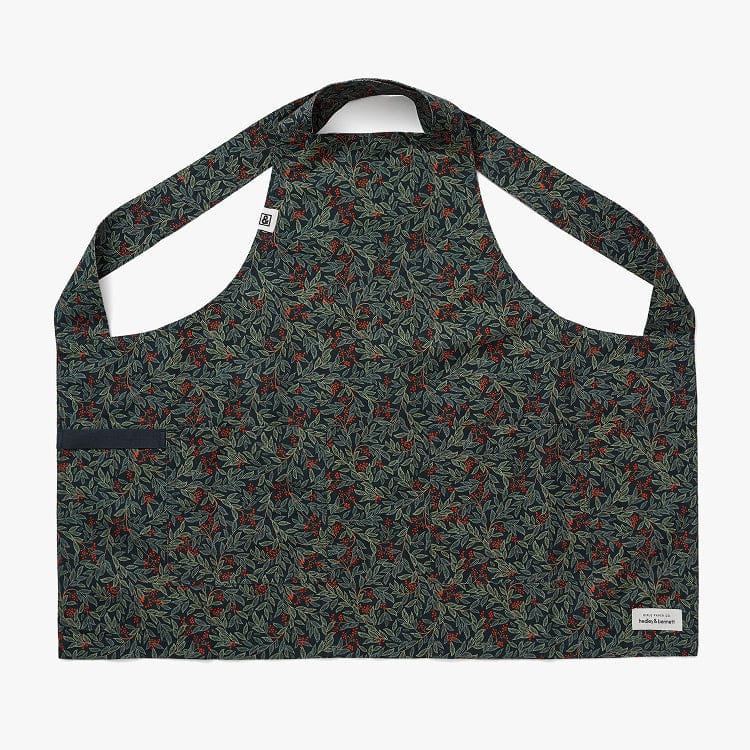 Hedley & Bennett Rifle Paper Co. Smock Apron, Willowberry, full apron front view