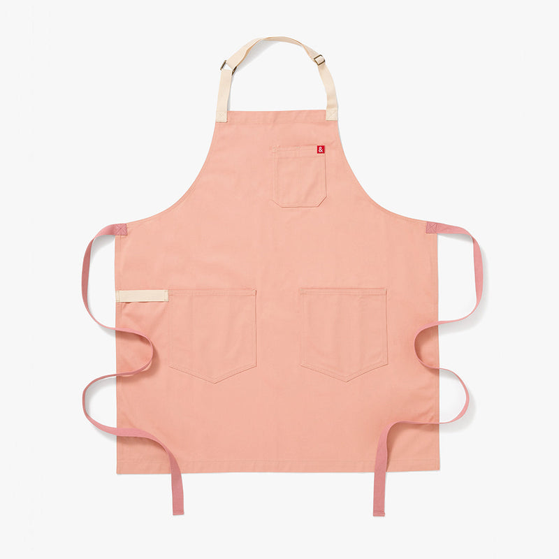 Hedley & Bennett Essential Apron, Rose — front view