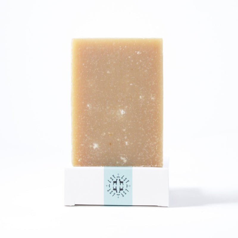 Little Seed Farm | Sea Salt Bar: A cleansing bar with organic essential oils, sea salt, and pumice for exfoliation and toning, ideal for invigorating the body.