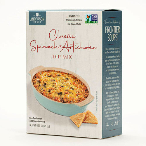 Anderson House | Frontier Soups, Spinach Artichoke Dip