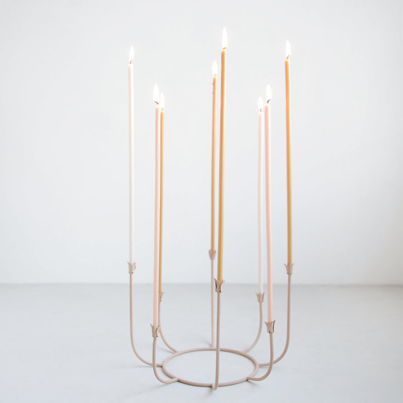 The Floral Society | Beacon Long Stem Candelabra, Black