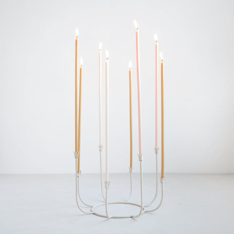 The Floral Society | Beacon Long Stem Candelabra, Black