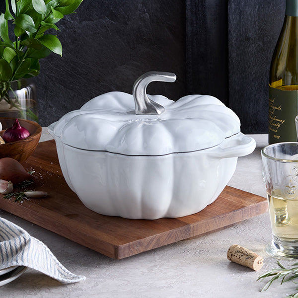 Staub | Pumpkin Cocotte - White