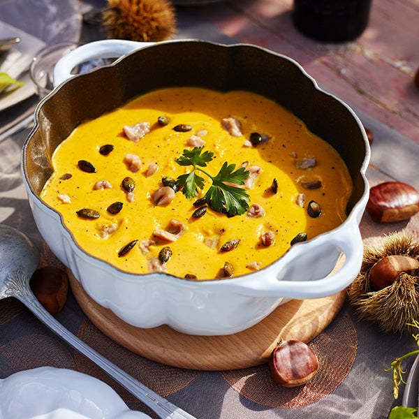 Staub | Pumpkin Cocotte - White