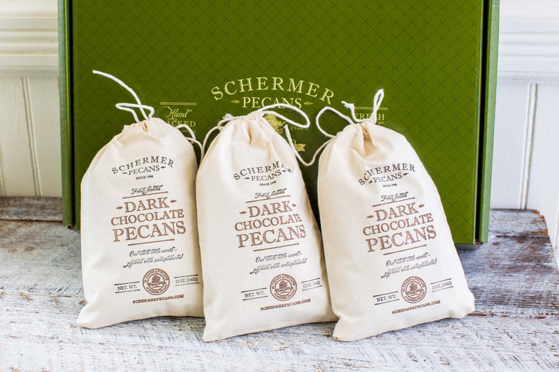 Schermer Pecans | Dark Chocolate Pecans