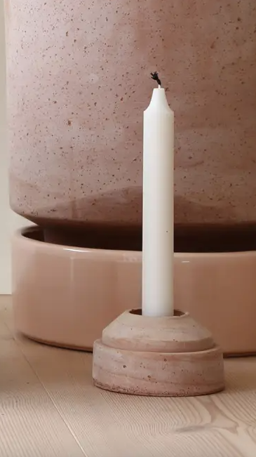 Bergs Potter Inc | Hoff Rose Candleholder.