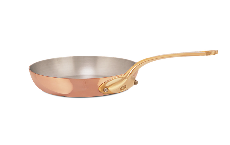 Mauviel | M'200 B Copper Frying Pan With Brass Handle, 12-inch