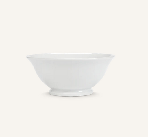 Pillivuyt | Classic Footed Bowl, 16-ounce, displayed side view, showcasing its elegant, simple design ideal for serving or cooking, available at Athens Cooks kitchen store.
