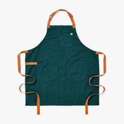 Hedley & Bennett Essential Apron, Seaweed Green — front view