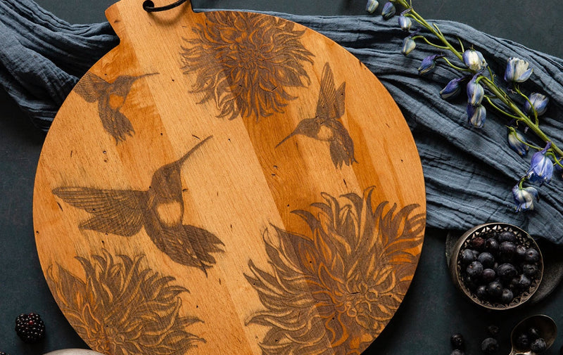 J.K. Adams | Round Ash Serving Boards, 11 inches