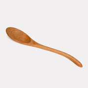 Jonathan's Spoons | Serving Spoons - Short Wide: Handcrafted cherry wood spoon, smooth and durable, designed for comfortable grip and versatile use in the kitchen.