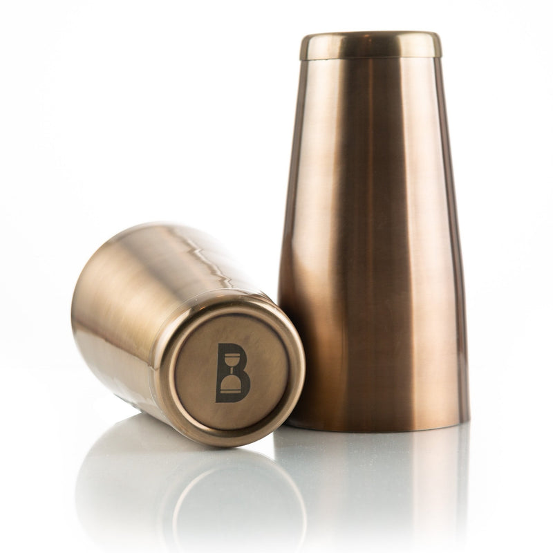 Bull in China | Weighted Cocktail Shakers - Antique Brass, Plated