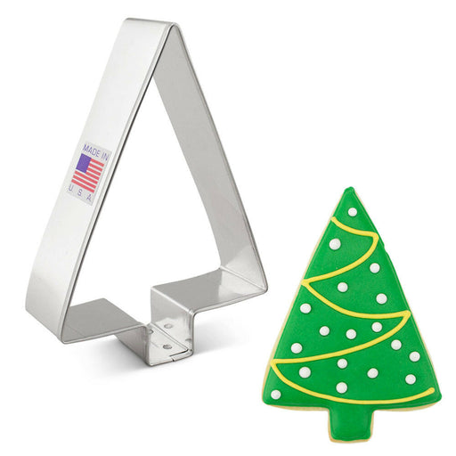 Ann Clark | Holiday Cookie Cutters - Ugly Sweater-2.75 x 4.25 featuring a detailed tree-shaped cookie stamp, ideal for festive baking creativity.