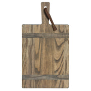 J.K. Adams 1761 Ash Driftwood Rectangular Serving Board, small, showcases a modern, rustic design with its compact, sustainably-sourced ash wood, ideal for serving cheese or charcuterie.