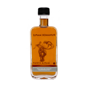 Runamok Maple Syrups - Smoked with Pecan Wood bottle, showcasing a specialty maple syrup ideal for enhancing breakfast dishes and desserts.
