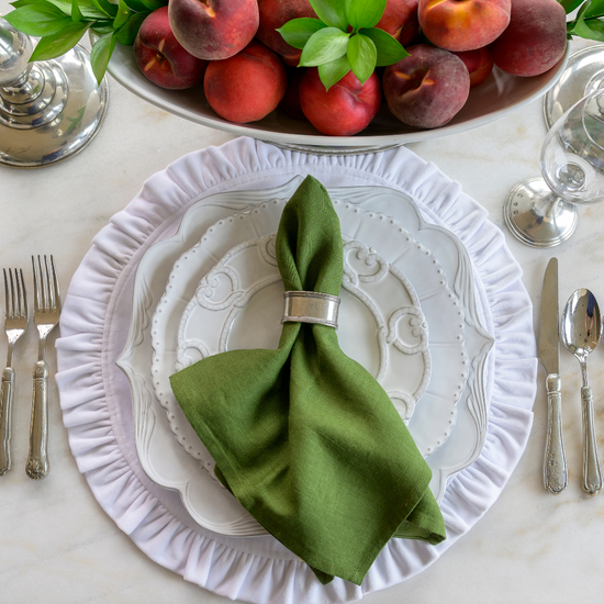 Arte Italica & Crown Linen Designs | Washed Linen Napkin Sets - Harvest Gold