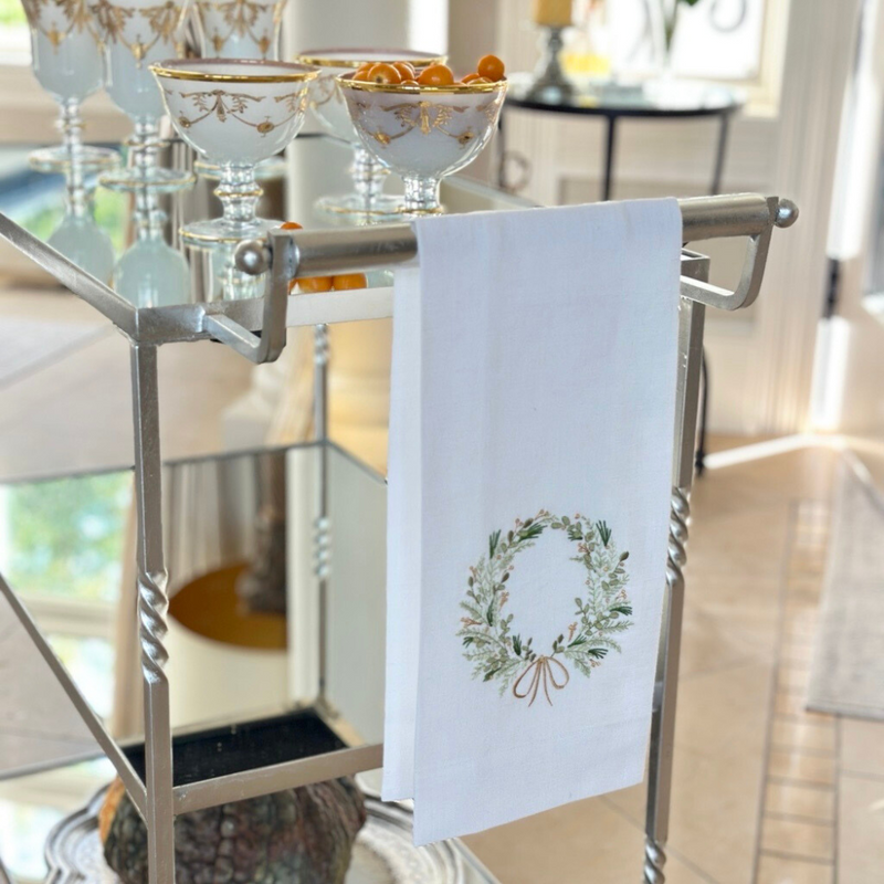 Arte Italica & Crown Linen Designs | Farmers Market Wreath Towel