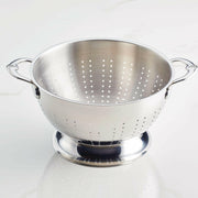 Hestan Provisions | Stainless Steel Colanders - 3 Quart, featuring ergonomic handles and flared rims for efficient straining; perfect for pasta, fruits, and vegetables.